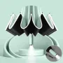 Automatic Folding Reverse Sun Umbrella Upgraded Windproof Design with Reflective Strip LED Light Convenient Handle Rainproof