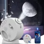 Multifunctional Starry Sky Projector Lamp with 13 Star Films Bluetooth Speaker Night Light White Noise Sleep Aid Sounds Time Display Alarm Remote Control