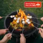 SINGLYFIRE 22 inch Fire Pit for Outside Outdoor Wood Burning Pit Steel Firepit Bowl BBQ Grill for Patio Camping Backyard
