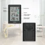 BALDR LCD Digital Smart Wireless Weather Station In/Outdoor Thermometer Hygrometer Remote Sensor Alarm Time Clock Weather Forecast