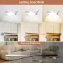 Elfeland Creative Drone-Style E27 LED Fan Light 2-in-1 Lighting & 3 Speed Fan with Remote Control Dimmable Timer for Living Room Bedroom