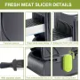 Fresh Meat Cutter Multifunctional Stainless Steel Meat Slicer Fast Meat Slice Home Kitchen Meat Cutter for Beef Lamb Pork Cuts