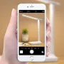 Foldable Reading Table Lamp USB Touch Dimmable Eye Protection Led Desk Lamp Bedroom Student Reading USB Charge Night Light