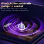 AGSIVO 3 In 1 3000V Cordless Rechargeable Electric Mosquito Bug Zapper Foldable Handheld Mosquito Killing Lamp Fly Trap
