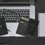 Bloco de notas para calculadora básica com tablet LCD de 6 polegadas, calculadora científica portátil dobrável, silenciosa, com alimentação solar/dupla, para ensino médio, faculdade e escritório