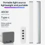 USB Charging 40cm LED Night Light 3 Color Adjustable 80LED 9 Levels Brightness Adjustment for Live Streaming Vlogging Makeup Photography