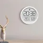 Electronic Hygrometer Alarm Clock Folding Bracket LED Display Temperature Wall Desk Clock For Living Room Kitchen Home Decor