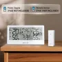 Stazione meteorologica BALDR 8.5 con schermo LCD, sveglia RCC, misuratore di temperatura e umidità digitale, calendario delle previsioni del tempo, fasi lunari, sensore di previsione wireless