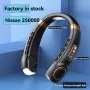 1800mAh Taşınabilir Askılı Boyun Fanı Üst Sürüm Pil Ekranı Renkli Nefes Işık Taşınabilir Halterneck Fan USB Elde Taşınabilir Sessiz Çok Fonksiyonlu Kanatsız Mini Elektrikli Fan
