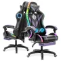 Hoffree Massage Gaming Stoel Voetsteun Draaibare Ergonomische Race Computer Bureaustoel Met LED Bluetooth Luidspreker