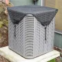 91x91cm PVC Mesh Outdoor Air Conditioner Cover Dustproof Sunscreen Protection Cover Air Conditioner Body Protection Cover