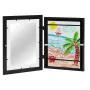2 Khung tranh nghệ thuật cho trẻ em Khung tranh nghệ thuật lỗ phía trước khổ A4 cho trẻ em 2 Khung ảnh gỗ đựng 50-200 ảnh
