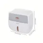 Bathroom Organizer Shelf Wall Mount Toilet Paper Holder Large Capacity Wall-mounted Double-layer Toilet Paper Holder No Drilling Installation Waterproof Paper Towel Storage Box Suitable for Bathroom Organization