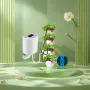 12pcs / 8pcs Drippers Automatic Electric Watering Device Water Pump Sprinkler Plant Potted Timing Balcony Watering Device Drip Irrigation System Sprinkler