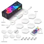 LIXINCORDA Smart RGBIC Hexagonal LED Light Panels Music Sync APP/Remote/Voice Control With Alexa Google