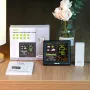 BALDR Wireless VA Color Screen Weather Station 1%~99% Temperature Humidity Weather Forecast Alarm Clock Multi-functional