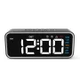 Daylight Saving Time LED Digital Alarm Clock with Voice Control Smart High-Definition Mirror Snooze Electronic Clock