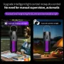 2 in 1 Solar Powered Mosquito Killer Lamp LED Lighting 1200mAh Lithium Battery 2500V High-voltage Efficient Bug Zapper Outdoor Camping Night Light