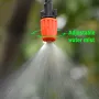 Adjustable Water Misting Cooling Irrigation System Kit Tubing Hose 5M/8M/10M/15M/20M/25M with Mist Nozzle Sprinkler