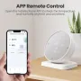 AGSIVO Tuya Wifi Thermometer Hygrometer Alarm Clock Temperature and Humidity Sensor Compatible with Alexa & Google Home