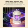 USB Rechargeable Mini LED Mosquito Killer Lamp UV Phototronic Trap & Electric Shock Zapper Portable 1200 mAh Battery Indoor/Outdoor