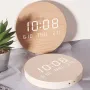 LED Wall Clock Silent Temperature Date Digital Display for Living Room Bedroom