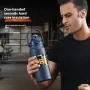 Bình nước giữ nhiệt di động bằng thép không gỉ 304 1000ml/33oz Bình nước giữ nhiệt nóng lạnh có ống hút dùng làm giá đỡ điện thoại di động