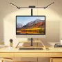 24W LED Foldable Desk Lamp Adjustable Brightness & Color Temperature With Flexible Gooseneck 360° Rotatable Clamp for Study Home & Office