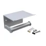 Wall Mounted Bathroom Toilet Roll Paper Shelf Holder Racks Toilet Roll Stand Phone 
