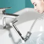 1440° Rotatable Scalable Metal Faucet Aerator Bathroom Tap Splash-proof Bubbler Faucet Filter Nozzle Tap Saving Water Extender