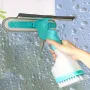 4-in-1 Home Glass Cleaning Brush Glass Cleaning Brush Multi-function Window Cleaner Creative Household Cleaning Tools Suitable for Bathroom Mirror Window Glass Tile