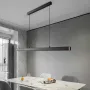 32W 80cm Modern LED Pendant Light 220V With Adjustable Height 3-Color Temperature For Living Dining Room Restaurant Office