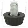 18 pcs Adjustable Furniture Feets M8 Black