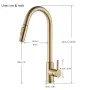 304 Stainless Steel Pull-out Faucet Straight Nozzle Kitchen Pull-Out Faucet with Sprayer Mode Steam Mode
