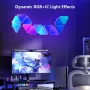 LIXINCORDA Smart RGBIC LED Triangle Light Panels Music Sync APP/Remote/Voice Control With Alexa & Google Wall Art & Room Decor