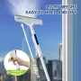 2 In 1 Spray Window Cleaner Window Squeegee With Spray Bottle 130cm Long Pole For Window Cleaning At Home And Glass Cleaning Outdoors