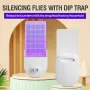 Dip Trap Mosquito Light Compact Energy Efficient 1.5W Powerful Mosquito Trapper Suitable for Homes Hotels Restaurants Office Areas Includes 10 Mosquito Stickers