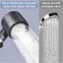 High Pressure Shower Head High Pressure with Handheld 3+1 Water Modes Shower Head for Hard Water Showerhead with ON/OFF Switch for Bathroom