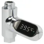 LED Display Household Water Shower Thermometer 5-85 ℃ Flow Self-Powered Water Thermometer Monitoring Baby Care Energy Smart Meter