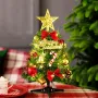 30cm Mini Christmas Tree Decoration with Lights Christmas Tree Set With Lights Christmas Decoration Desktop Mini Ornaments for Home Desk