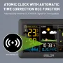 BALDR 5.9 Inch Color Screen Backlit Weather Forecast Clock Backlight Large Screen Weather Station Electronic Thermometer And Hygrometer Weather Forecast Clock