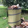 Outdoor Portable Foldable P0P Up Garbage Storage Trash Bag Garden Leaf Trash Bin Flowers and Garden Camping Grass Box