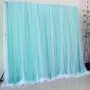 2X2m Wedding Backdrop Tulle Hanging Curtain Wedding Backdrop for Party Decor