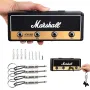 Modern Melody Music Note Key Holder Storage Box Rack Wall Mounted Key Holder Guitar Keyring Hook Holder with 4 Guitar Plugs