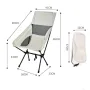 AGSIVO Outdoor Portable Collapsible Camping Chair Foldable Garden Beach Chair with Storage Bag For Indoor and Outdoor