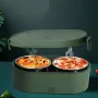 800ML Portable Mini Electric Lunch Box USB Charging Food Heating Container Car Home Rice Food Container Stainless Steel Lunch Bento Box