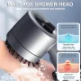 High Pressure Shower Head High Pressure with Handheld 3+1 Water Modes Shower Head for Hard Water Showerhead with ON/OFF Switch for Bathroom