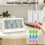 BALDR Large LCD Display Weather Station Thermometer Hygrometer Alarm Clock Large Screen Triple Channel Wireless Electronic Thermometer And Hygrometer Weather Station Alarm Clock