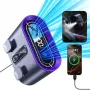 Dual Air Duct Waist-hanging Fan 100 Speeds Wind Clip 6000mAh Rechaegeable Air Cooling Brushless Fan Light Outdoor Lanyard Fan