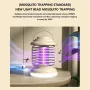 USB Rechargeable Mini LED Mosquito Killer Lamp UV Phototronic Trap & Electric Shock Zapper Portable 1200 mAh Battery Indoor/Outdoor